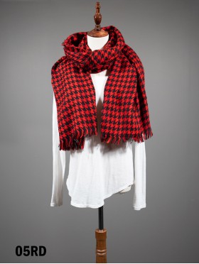 Houndstooth Blanket Scarf